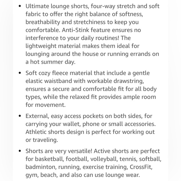 Fabletic’s Men Postgame Lounge Shorts, Elastic Waist, Cozy Fleece sz XXL - Picture 10 of 11